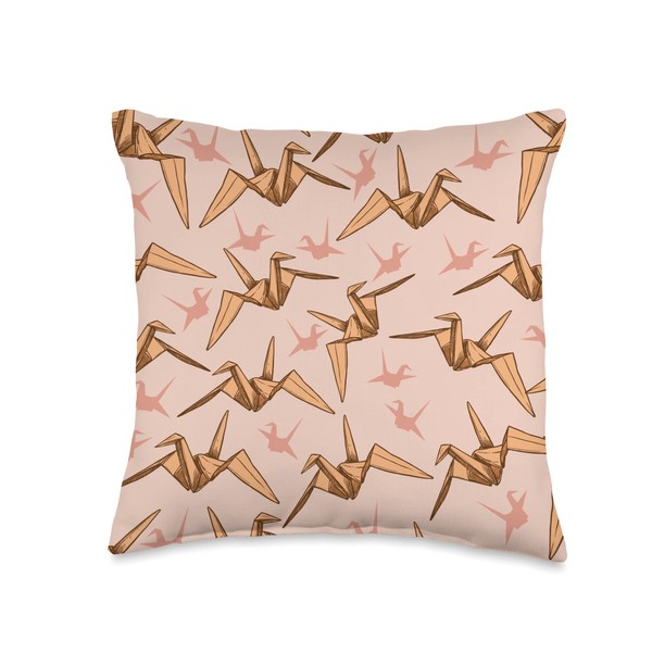Japanese Origami Paper Folding Japan Art Artists Pattern Throw Pillow