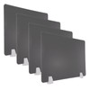 PATIKIL 40x60cm Desk Divider, 4 Sets Desk Privacy Panel Acrylic