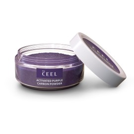 The Ceel Tooth Powder for White Teeth, Purple Teeth Whitening Powder, Purple Aktivhole Powder with Mica Powder, Menthol, White Teeth Tooth Powder, Colour Corrector, Glowing Smile, 50 g