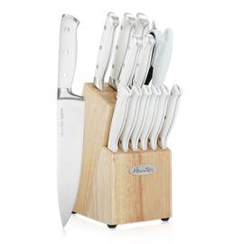 Kitchen Knives Set, Harriet 14-Piece Knife Block Set with Multifunctional Kitchen Shear and Sharpening Steel, High-Carbon Stainless Steel Chef Knife Set, Classic Forged Triple Rivet