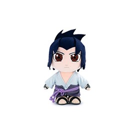 BARRADO Cuddly Toy with Naruto Figures 30 cm - Naruto, Kakashi, Sasuke, Kurama, Naruto Six Path - Collector's Edition - Super Soft Quality (Sasuke)