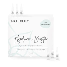 Dermaroller Ampoules - 1.25% Hyaluronic Acid - 4x Hyaluronic Booster - 30 Premium Glass Ampoules Faces of Fey