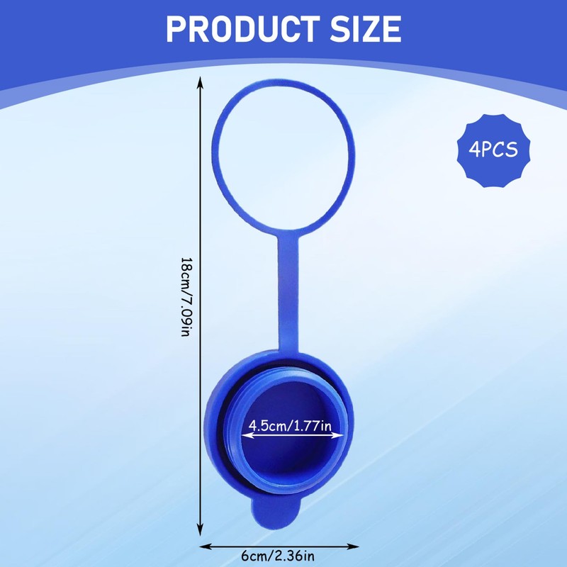 4PCS Water Bottle Lid Replacement Leak-Proof 3 & 5 Gallon