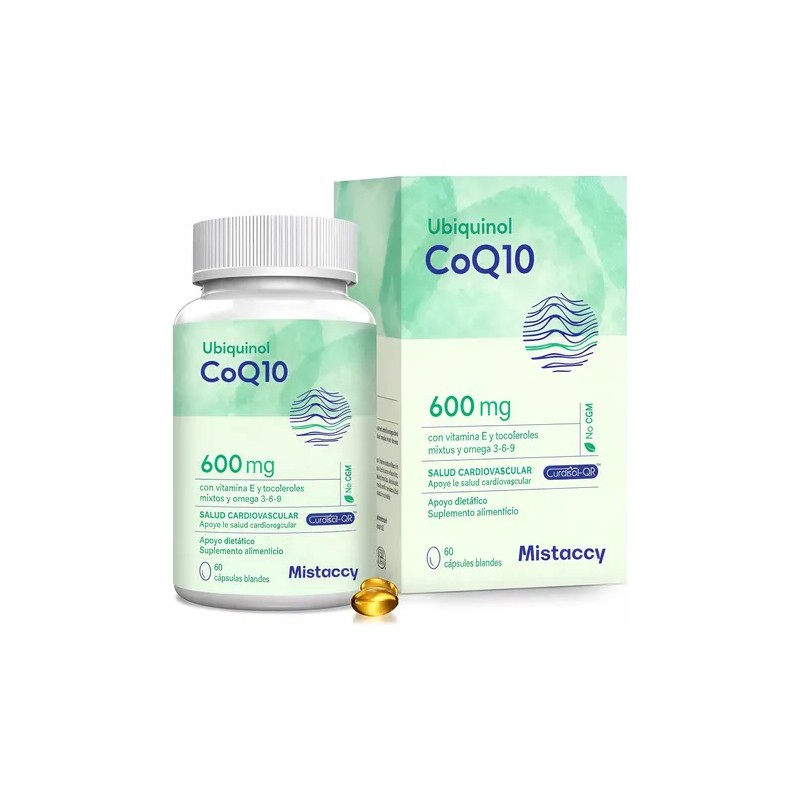 Complejo Coq10 Ubiquinol 600mg Con 60 Softgels Omega 3