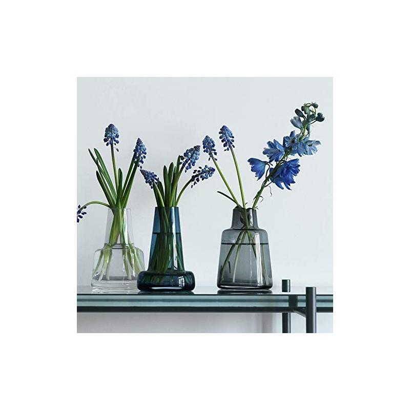 Holmegaard Flora Medium Neck Vase - Clear - H12cm