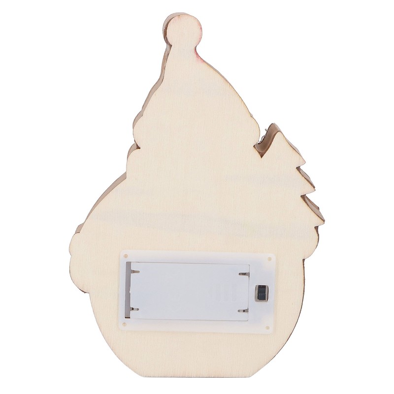 Luminous Christmas Ornament LED Light Emitting Wooden Christmas Decorations Ornaments