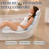 Cushioned Full Body Bathtub Pillow with Adjustable Lumbar Support,Fast Dry