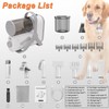Arkyomi Dog Grooming Vacuum, Pet Grooming Kit with Clipper Nail