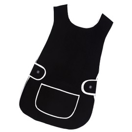 LINEN CLOSET Womens Tabards with Pockets for Men Ladies Cleaning Catering Chef Kitchen Aprons Unisex Hygea Tabard Apron Work Tabards