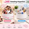 Rotating Makeup Brush Organizer for Vanity Storage – 360° Spinning