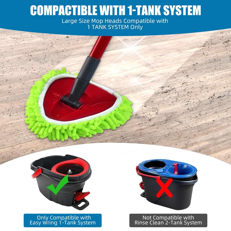 YWSHF Spin Mop Heads Replacements for Ocedar Easywring 1 Tank