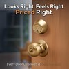 Copper Creek CKDB141PB Colonial Door Knob keyed Alike with Deadbolt