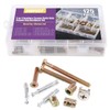 125Pcs 3-in-1 Bolt Nut Connection Crib Screws Kit,Cam Fitting with