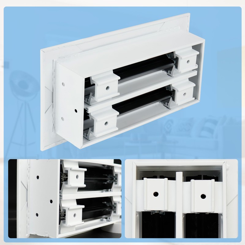 BJADE'S Linear Slot Diffuser,6''x6'' Air Vent Grille,3 Slot HVAC Standard