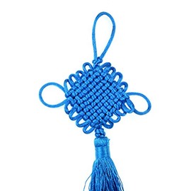 10" LUOS Feng Shui Blue Chinese Mystic Knot Tassel for Fortune-Tl020
