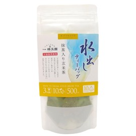 Kanei Hitotoki Seicha Brown Rice Tea Cold Brew Brown Rice Tea with Matcha 0.2 oz (5 g) x 10