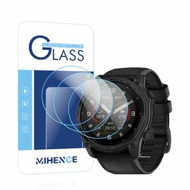 Screen Protector Compatible for Garmin Tactix 8 51mm AMOLED/Solar Smartwatch, 9H Tempered Glass Protective Film (3 PCS)