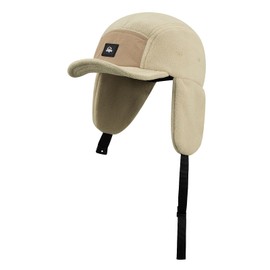 CLAPE Fleece Trapper Hunting Hat Winter Gear Russian Ushanka Cossack Trooper Hat Snow Eskimo Hat with Ear Flaps