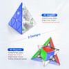 GAN Pyraminx 36 Magnets, Speed Magnetic Pyramid Puzzle Stickerless Triangle