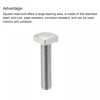 uxcell Square Head Bolt, 5pcs M8x35mm Fully Thread 304 Stainless