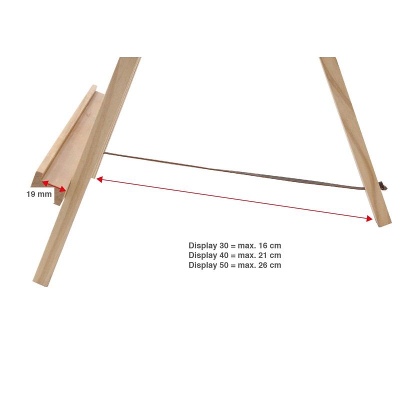 Paintersisters Tischstaffelei 30 cm hoch, Display-Staffelei, Deko-Ständer, Bildhalter, Sitzstaffelei