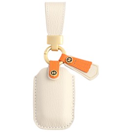 Toyota Rise Daihatsu Rocky New Taft Key Case, Genuine Leather, New Roomy Key Cover, Tanto Model, Genuine Leather, Key Case, RAIZE ROCKY TAFT Key Cover, Beige (Genuine Leather Women) / 4 Button