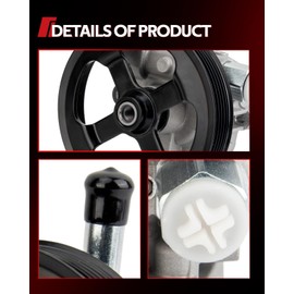 Torchbeam Power Steering Pump, with Pulley, Compatible with 2002-2006 Camry 3.0L, 2004-2006 ES330, 2002-2003 ES300, Replace 21-5287, 215287, 4431006080, Power Assist Pump