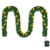 15.4ft Pre-Lit Christmas Garland with Lights – 50 LED Lighted