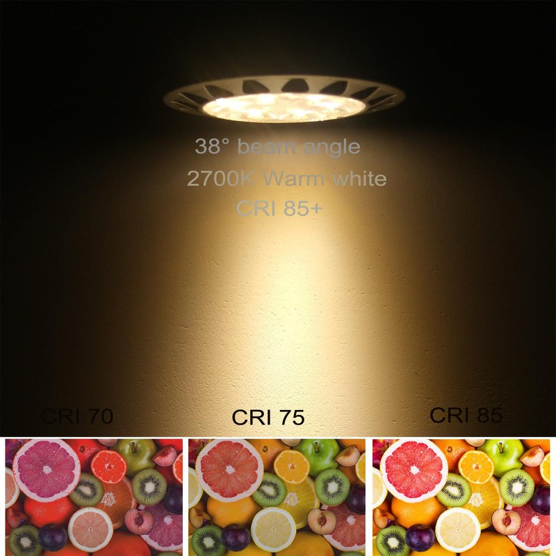 12V MR16 GU5.3 Led Outdoor Landscape Bulbs 5W,2700K Soft Warm