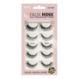 Republic Cosmetics Pestañas Postizas 3d Faux Mink A5-089 5 Pares Republic Cosme