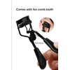 Stainless Steel Eyelash Curler with Built-in Comb – Natural Curl