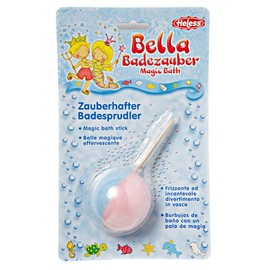 Heless 7007 - Badebombe für Kinder, in Lollipop-Form, in Pink, für ein spritzig, sprudelndes Badeerlebnis