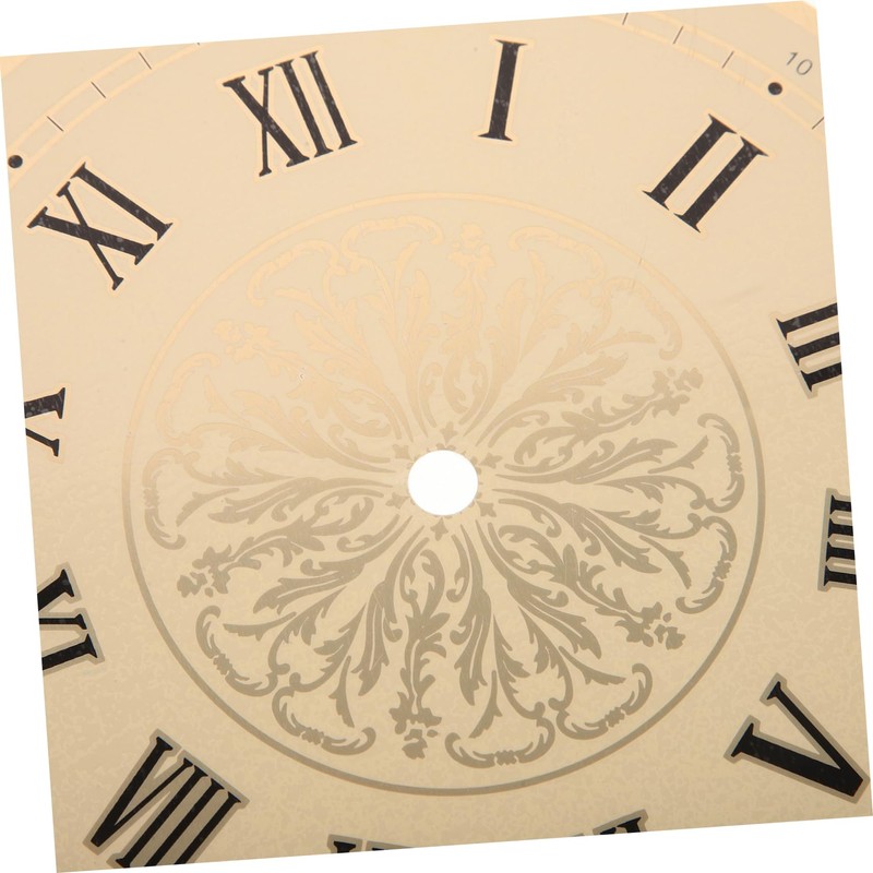 Operitacx 2pcs DIY Clock Dial Replacement Reusable Aluminum Round Dial