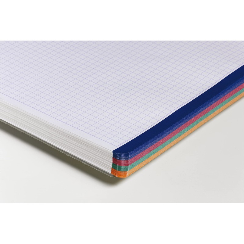 Clairefontaine 8279c Collegeblock A4, edge, checkered, 80 sheets, sorted in