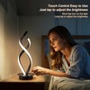 Adebime Modern Spiral Touch Lamp - Warm White LED Nightstand