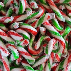 Bonds of London Mini Peppermint Flavour Candy Canes 5g (Pack of 30), Multi