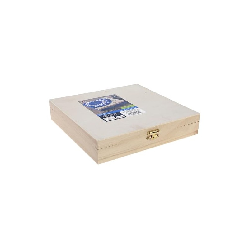 Plaid 40645e Natural Wood Cigar Box, Beige, 1.7" H X
