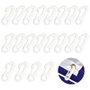 Adiwo 20 PCS Flag Pole Clip, Nylon Flagpole Clamp, Snap