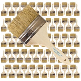 Pro Grade Chip Paint Brushes - 96-Pack - 4" Chip Brushes for Paints, Stains, Varnishes, Glues, & Gesso - Home Improvement - Interior & Exterior Use