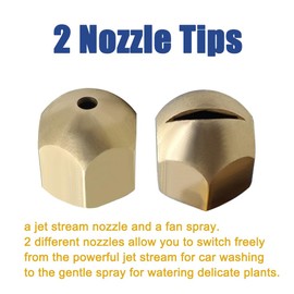 Joywayus High Pressure Power Washer Wand, Portable Watering Sprayer Cleaning Tool, Hydro Jet Water Gun with 2 Nozzle Tips, for Garden Gutter Patio Car Pet Window Glass Washing, Blue