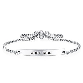 Kisseason Just Ride Bracelet - Horse, Bicycle & Motorcycle Rider Gifts - Riding Jewelry