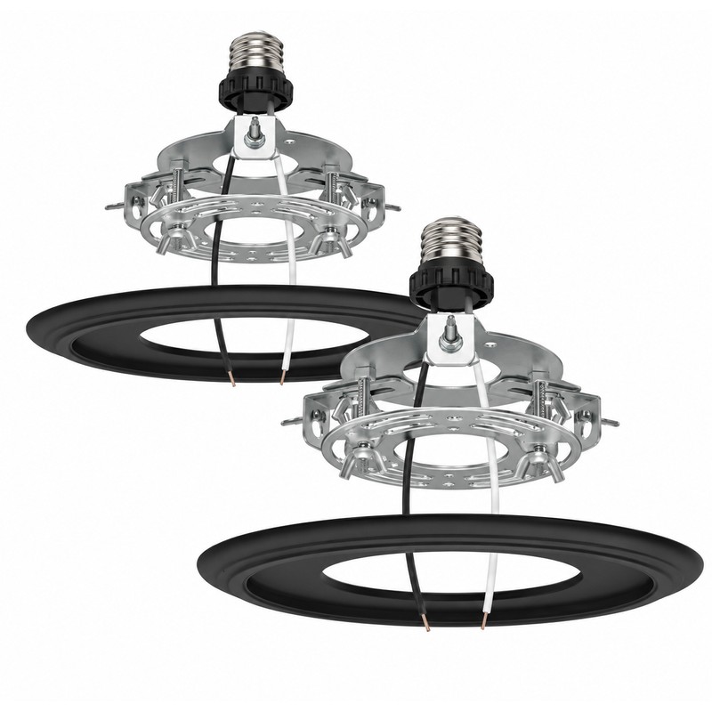 Recessed Light to Pendant Converter Kit, 2 Pack Adjustable Can