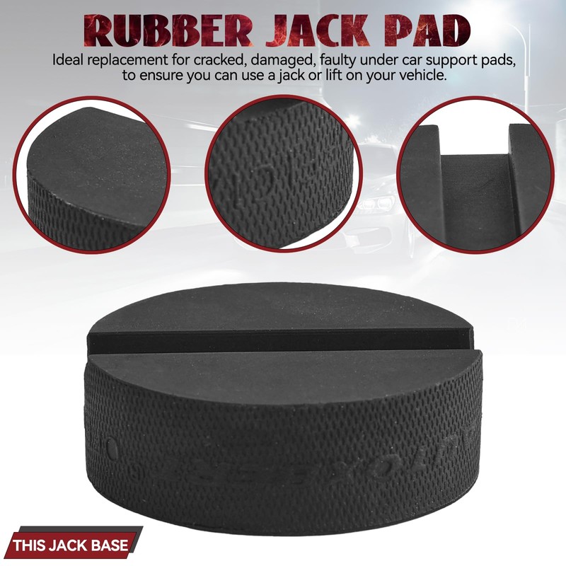 Universal Trolley Rubber Jack Pad Car Lifting Support Pucks Protector