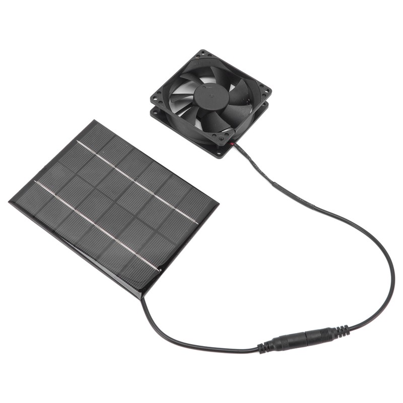 Solar Panel Fan Exhaust Air Ventilation Heat Dissipation Tool for