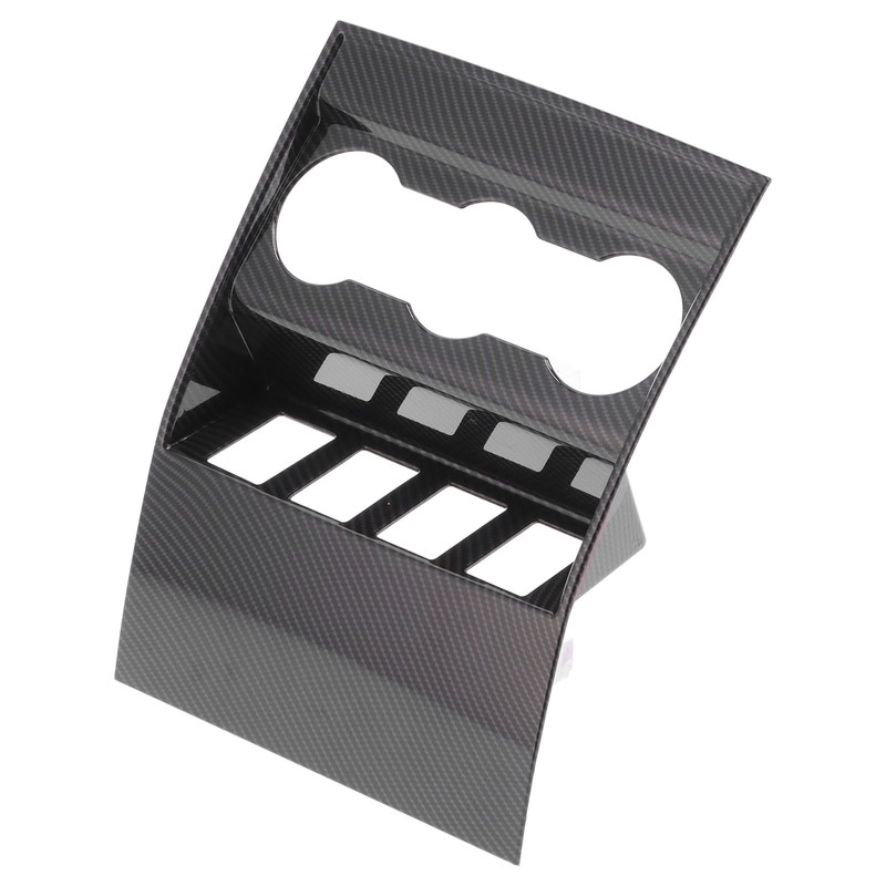 Armrest Box Rear Air Vent Trim Anti Kick Cover Carbon
