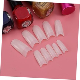 Beavorty 500pcs Artificial Nail Tips for Women Box Half Nails Comfortable Fit for Diy Salons Odorless Easy to Apply