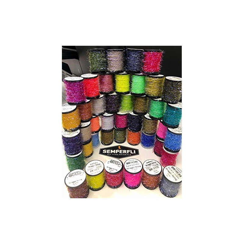 Semperfli Straggle String Micro Chenille Dark Claret