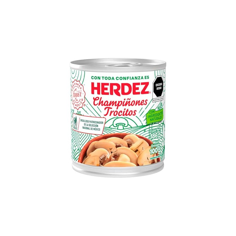 Herdez Champiñones Trocitos - 186 g