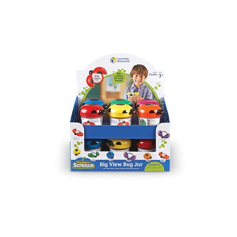 Learning Resources Big View Bug Jar, Outdoor Experiment Jars, Bug