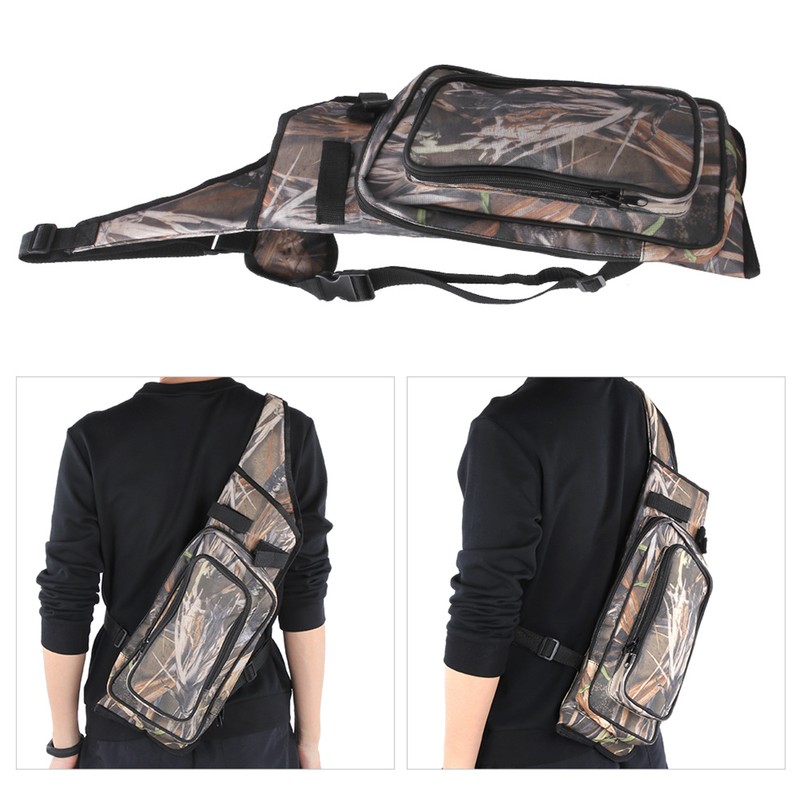 Reed Camouflage Outdoor Portable Messenger Archery Quiver Bag Arrow Bow